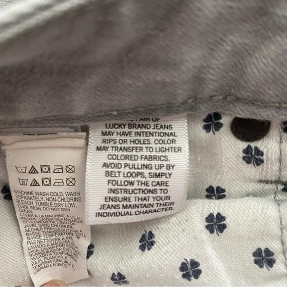 Lucky Brand Lolita Skinny Gray Distressed Jeans Size 2/26 - Picture 9 of 12